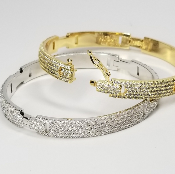 NEW Bling Micro Pave CZ all around Bracelet - Picture 8 of 14